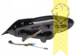 LED, dynamischer LED Blinker, schwarz, rot, Nur passend bei Fahrzeugen mit original LED Rückleuchten, Eintragungsfrei / mit E-Prüfzeichen