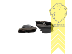 Endrohr duplex, schwarz, Oval, nur passend für AMG LINE!, Edelstahl