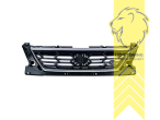 mit Emblemaufnahme, schwarz, chrom, nur passend für FR Stoßstange, ABS Kunststoff, Eintragungsfrei / als Ersatzteil verwendbar