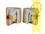 Halogen, orange, nur passend für Fahrzeuge mit kurzem Vorderwagen, Blinkerbirnen BAU15S, Eintragungsfrei / mit E-Prüfzeichen