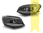 Xenon, HID, schwarz, nur passend für Fahrzeuge mit original Halogen Scheinwerfern, elektrisch verstellbar - Stellmotor integriert, Eintragungsfrei / mit E-Prüfzeichen
