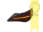 LED, dynamischer LED Blinker, schwarz, rot, nur passend bei Fahrzeugen mit Original Halogen Rückleuchten, Eintragungsfrei / mit E-Prüfzeichen
