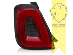 bei Abarth Modellen kann es zu Bordcomputerfehlern kommen - hier muss dann eine Codierung vorgenommen oder zusätzlich Widerstände verbaut werden!, LED, mit LED Blinker, schwarz, weiss, rot, Blinkerbirnen BAU15S, Eintragungsfrei / mit E-Prüfzeichen