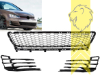 schwarz glänzend, passend für alle Original und Zubehör GTi Stoßstangen, PP Kunststoff, Eintragungsfrei / als Ersatzteil verwendbar