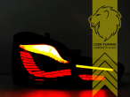 LED, mit LED Blinker, dynamischer LED Blinker, rot, Eintragungsfrei / mit E-Prüfzeichen