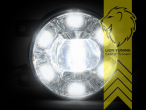 LED, chrom, nur passend für Modelle mit OPC Optik Stoßstange, Eintragungsfrei / mit E-Prüfzeichen, Eintragungsfrei / mit R87 Zulassung als Tagfahrlicht