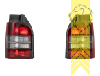 für Fahrzeuge mit Hecktüren, Halogen, rot, schwarz, Blinkerbirnen BAU15S, Eintragungsfrei / mit E-Prüfzeichen