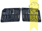 Nur passend für Ford Ranger Raptor T9 mit breiten Kotflügeln, N1WZ-16C630-AF, N1WZ-16C630-AE, schwarz glänzend, ABS Kunststoff, Eintragungsfrei / als Ersatzteil verwendbar