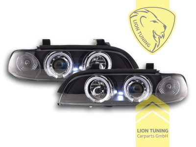 Halogen, schwarz, weiß LED, Abblendlicht H1 / Fernlicht H1, Blinkerbirnen BAU15S, elektrisch verstellbar - Stellmotor integriert, Eintragungsfrei / mit E-Prüfzeichen