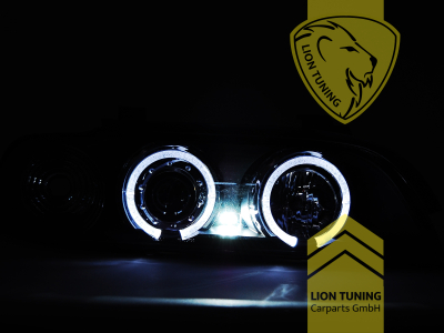 Halogen, schwarz, weiß LED, Abblendlicht H1 / Fernlicht H1, Blinkerbirnen BAU15S, elektrisch verstellbar - Stellmotor integriert, Eintragungsfrei / mit E-Prüfzeichen