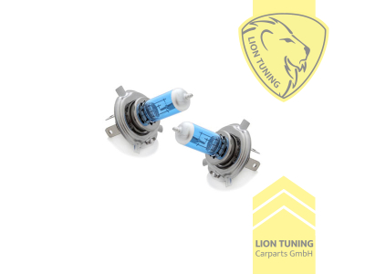 Halogen, 6000K, H4, 60W, Scheinwerfer, 12 V, Eintragungsfrei / mit E-Prüfzeichen