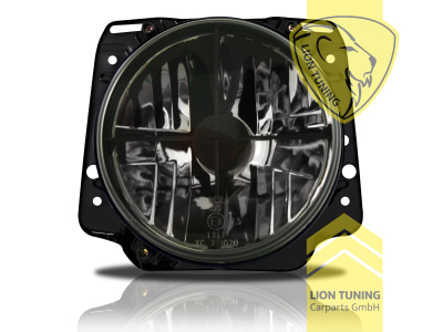 Halogen, schwarz, Nur zulässig in Kombination mit Frontblinkern mit Standlichtfunktion, Abblendlicht und Fernlicht H4, manuell verstellbar, Eintragungsfrei / mit E-Prüfzeichen