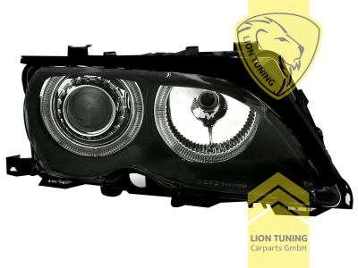 Halogen, schwarz, gelb Halogen, Abblendlicht H7 / Fernlicht H7, Blinkerbirnen BAU15S, elektrisch verstellbar - Stellmotor integriert, Eintragungsfrei / mit E-Prüfzeichen