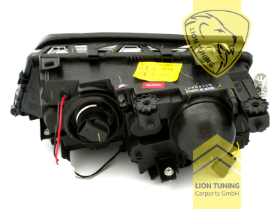 Halogen, schwarz, gelb Halogen, Abblendlicht H7 / Fernlicht H7, Blinkerbirnen BAU15S, elektrisch verstellbar - Stellmotor integriert, Eintragungsfrei / mit E-Prüfzeichen