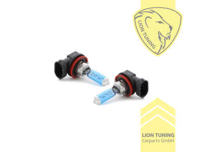 Halogen, 6000K, H8, 55W, 35W, Scheinwerfer, 12 V, Eintragungsfrei / mit E-Prüfzeichen