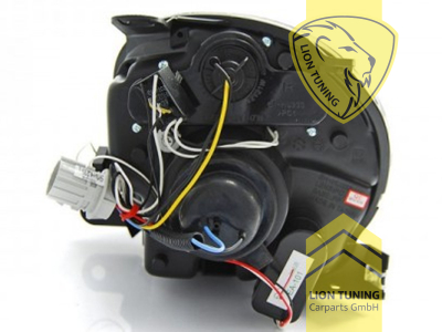 Halogen, schwarz, weiß LED, Abblendlicht H1 / Fernlicht H1, Blinkerbirnen BAU15S, elektrisch verstellbar - Stellmotor integriert, Eintragungsfrei / mit E-Prüfzeichen