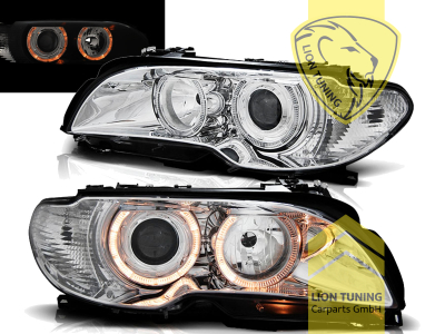 Halogen, chrom, gelb Halogen, Abblendlicht H7 / Fernlicht H7, Blinkerbirnen BAU15S, elektrisch verstellbar - Stellmotor integriert, Eintragungsfrei / mit E-Prüfzeichen