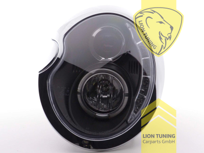 Halogen, schwarz, Abblendlicht H1 / Fernlicht H1, Blinkerbirnen BAU15S, elektrisch verstellbar - Stellmotor integriert, Eintragungsfrei / mit E-Prüfzeichen