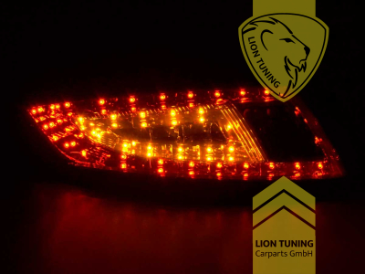 LED, schwarz, rot, Blinkerbirnen BAU15S, Eintragungsfrei / mit E-Prüfzeichen