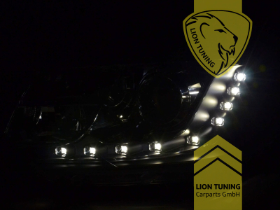 Halogen, schwarz, Abblendlicht und Fernlicht in einer Linse H7, Blinkerbirnen BAU15S, elektrisch verstellbar - Stellmotor integriert, Eintragungsfrei / mit E-Prüfzeichen, Eintragungsfrei / mit R87 Zulassung als Tagfahrlicht