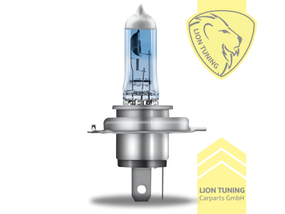 Halogen, 4500K, H4, 60W, Scheinwerfer, 12 V, Eintragungsfrei / mit E-Prüfzeichen