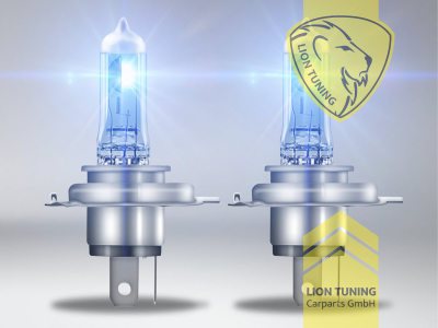 Halogen, 4500K, H4, 60W, Scheinwerfer, 12 V, Eintragungsfrei / mit E-Prüfzeichen