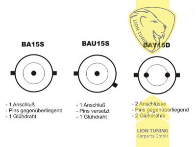 Halogen, BAU15S, BAU15S - versetzte Pins, geeignet für Frontblinker, Frontscheinwerfer und Rückleuchten, 21W, Blinker, 12 V, Eintragungsfrei / mit E-Prüfzeichen
