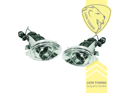 Halogen, chrom, nur passend für M-Paket und M5 Stoßstange, H3, Eintragungsfrei / mit E-Prüfzeichen