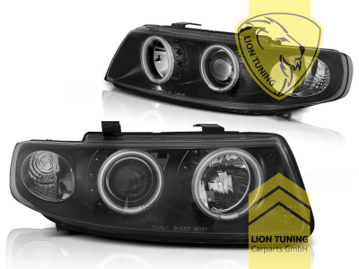 Halogen, schwarz, weiß LED, Abblendlicht H1 / Fernlicht H1, Blinkerbirnen BAU15S, elektrisch verstellbar - Stellmotor wird vom Original übernommen, Eintragungsfrei / mit E-Prüfzeichen