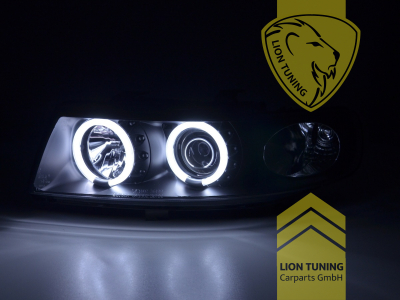 Halogen, schwarz, weiß LED, Abblendlicht H1 / Fernlicht H1, Blinkerbirnen BAU15S, elektrisch verstellbar - Stellmotor wird vom Original übernommen, Eintragungsfrei / mit E-Prüfzeichen