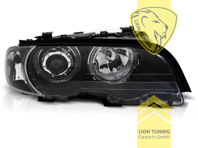Halogen, schwarz, weiß CCFL, Abblendlicht H7 / Fernlicht H7, Blinkerbirnen BAU15S, elektrisch verstellbar - Stellmotor integriert, Nicht für Fahrzeuge mit PDC vorne geeignet, Eintragungsfrei / mit E-Prüfzeichen