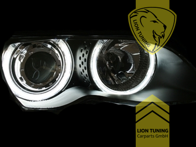 Halogen, schwarz, weiß CCFL, Abblendlicht H7 / Fernlicht H7, Blinkerbirnen BAU15S, elektrisch verstellbar - Stellmotor integriert, Nicht für Fahrzeuge mit PDC vorne geeignet, Eintragungsfrei / mit E-Prüfzeichen