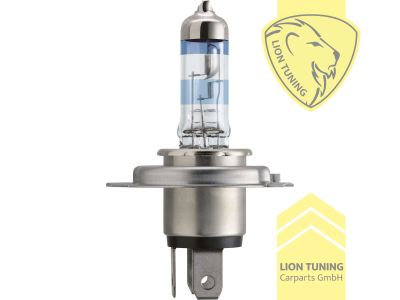Halogen, 3400K, H4, 60W, Scheinwerfer, 12 V, Eintragungsfrei / mit E-Prüfzeichen