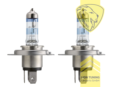 Halogen, 3400K, H4, 60W, Scheinwerfer, 12 V, Eintragungsfrei / mit E-Prüfzeichen