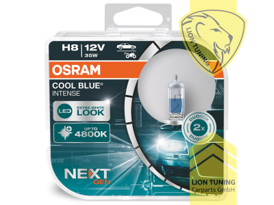 Halogen, 4800K, H8, 55W, 35W, Scheinwerfer, 12 V, Eintragungsfrei / mit E-Prüfzeichen
