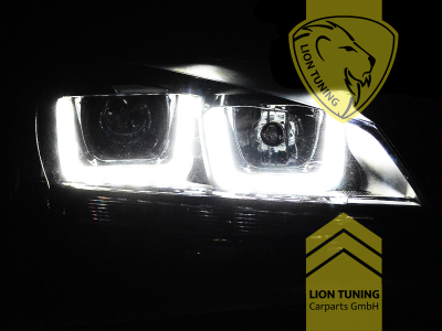 mit LED Blinker, Halogen, schwarz, Abblendlicht H7 / Fernlicht H1, elektrisch verstellbar - Stellmotor integriert, Eintragungsfrei / mit E-Prüfzeichen, Eintragungsfrei / mit R87 Zulassung als Tagfahrlicht