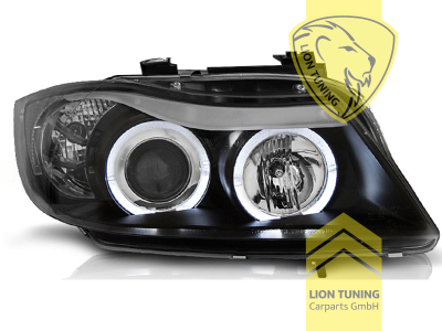 Halogen, schwarz, weiß LED, Abblendlicht H7 / Fernlicht H1, Blinkerbirnen BAU15S, elektrisch verstellbar - Stellmotor wird vom Original übernommen, Eintragungsfrei / mit E-Prüfzeichen