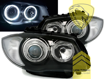 Halogen, schwarz, weiß LED, Abblendlicht H7 / Fernlicht H7, Blinkerbirnen BAU15S, elektrisch verstellbar - Stellmotor wird vom Original übernommen, Eintragungsfrei / mit E-Prüfzeichen