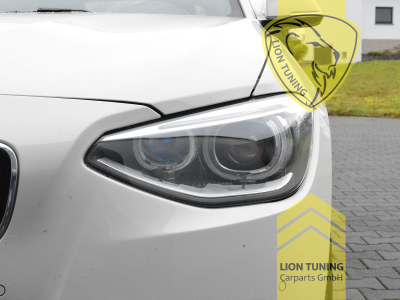 Halogen, schwarz, weiß LED, H7, Abblendlicht und Fernlicht in einer Linse H7, elektrisch verstellbar - Stellmotor integriert, Eintragungsfrei / mit E-Prüfzeichen