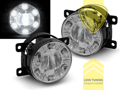 LED, chrom, Eintragungsfrei / mit E-Prüfzeichen, Eintragungsfrei / mit R87 Zulassung als Tagfahrlicht