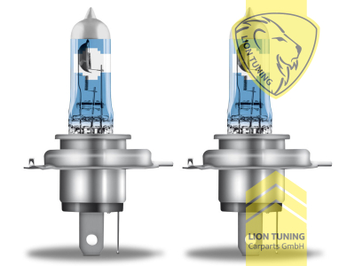 Halogen, 3500K, H4, 60W, Scheinwerfer, 12 V, Eintragungsfrei / mit E-Prüfzeichen