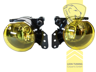 NUR passend für Sport Optik Stoßstange (Nicht M Paket), Halogen, gelb, passend für unsere Art.: 5514, 5515, 5505, 5027, 2184, 2064, HB4, Eintragungsfrei / mit E-Prüfzeichen