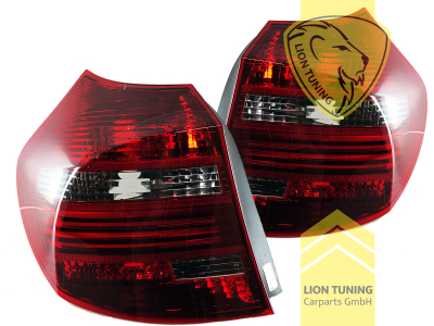 Halogen, rot, schwarz, für Fahrzeuge mit Original Xenon, Blinkerbirnen BAU15S, Eintragungsfrei / mit E-Prüfzeichen