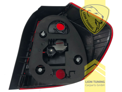 Halogen, rot, schwarz, für Fahrzeuge mit Original Xenon, Blinkerbirnen BAU15S, Eintragungsfrei / mit E-Prüfzeichen