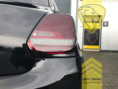 dynamischer LED Blinker, LED, rot, schwarz, nur für Fahrzeuge mit werksseitig verbauten LED Rückleuchten, Eintragungsfrei / mit E-Prüfzeichen