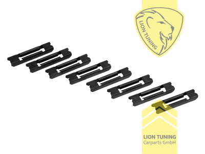 schwarz, nur passend für M-Paket oder unsere Artikelnummer 13074, 13075, 13076, auch passend für die original M-Paket Stoßstange, Aluminium, Eintragungsfrei / als Ersatzteil verwendbar