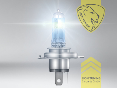 Halogen, 3900K, H4, 60W, Scheinwerfer, 12 V, Eintragungsfrei / mit E-Prüfzeichen