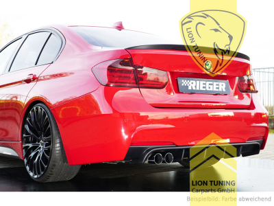 links Doppelrohr, schwarz matt, nur passend für Fahrzeuge mit M-Paket, ABS Kunststoff, schwarz - lackierfähig, Eintragungsfrei / mit ABE