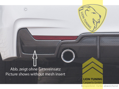 links und rechts, schwarz matt, nur passend für Fahrzeuge mit M-Paket, ABS Kunststoff, schwarz - lackierfähig, Eintragungsfrei / mit ABE