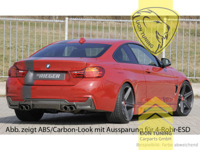 links und rechts, schwarz matt, nur passend für Fahrzeuge mit M-Paket, ABS Kunststoff, schwarz - lackierfähig, Eintragungsfrei / mit ABE
